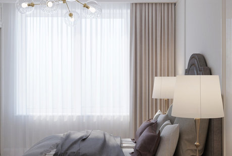 Квартира в Москве - современная классика. 1905 г. Спальня