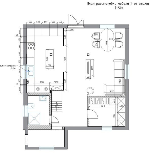 Фотография: Планировки в стиле , Дом, Проект дня, Дом и дача, Ленинградская область, 3 комнаты, Более 90 метров, Индивидуальный проект, эклектика с элементами современного, Алена Донцова – фото на INMYROOM