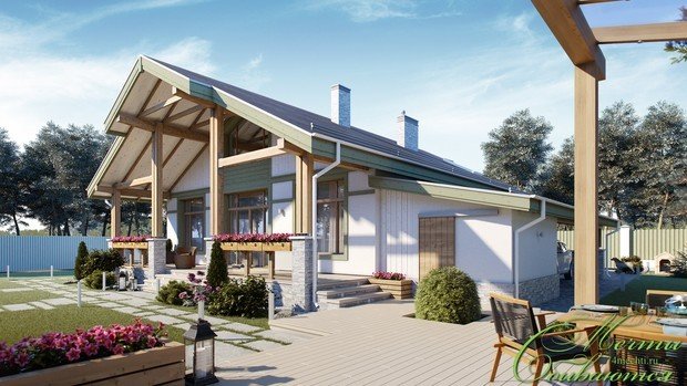 Фото из портфолио Шале по-уральски – фотографии дизайна интерьеров на INMYROOM