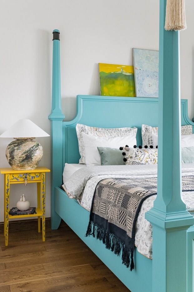 Фотография: Спальня в стиле Восточный, Эклектика, Винтажный, Квартира, Проект недели, Блочный дом, 3 комнаты, Более 90 метров, Уфа, Юлия Мусина, Александр Сафаров, PRSPKT Architects – фото на INMYROOM