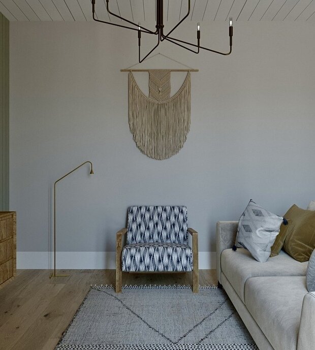 Фотография: Гостиная в стиле Скандинавский, Эклектика, Винтажный, Дом, Проект дня, Дача, Москва, Дом и дача, 4 и больше, Более 90 метров, Вера Шеверденок – фото на INMYROOM