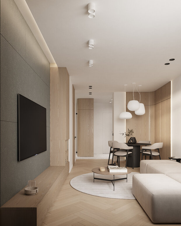 Фото из портфолио КВАРТИРА НА СУХАРЕВСКОЙ – фотографии дизайна интерьеров на INMYROOM