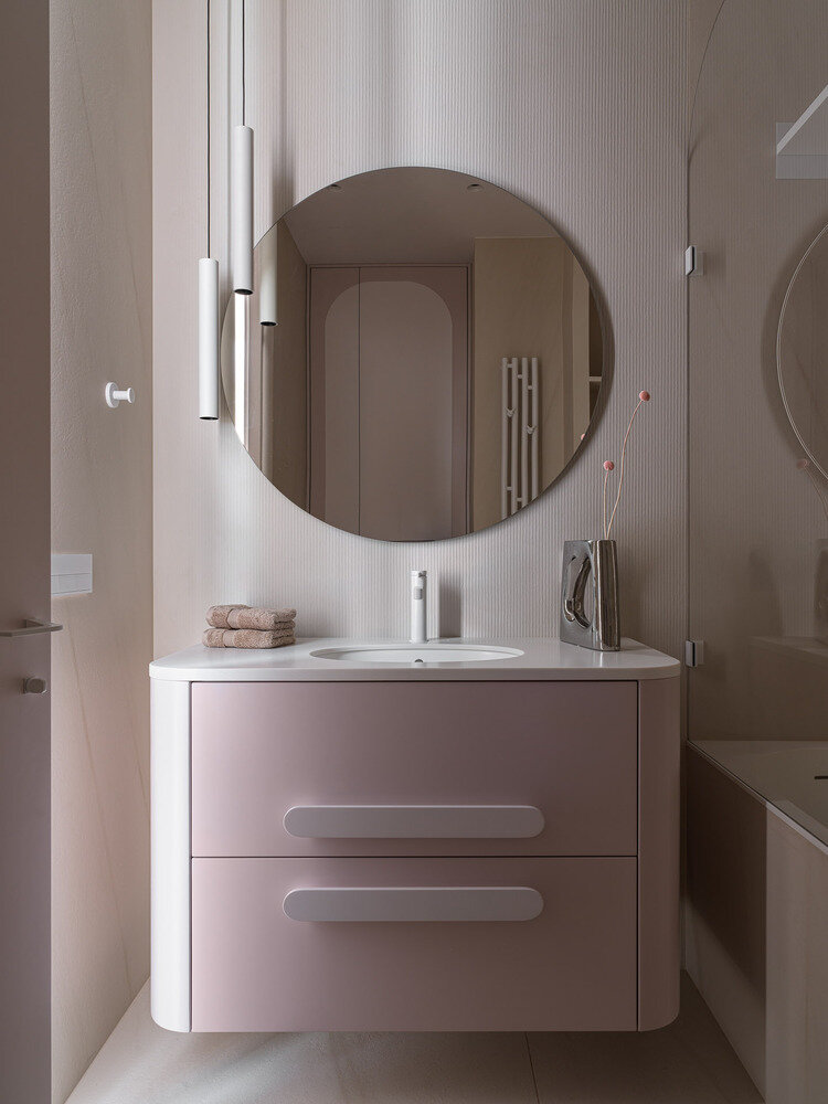 Фотография: Ванная в стиле Современный, Квартира, Проект дня, Москва, 3 комнаты, 40-60 метров, Анастасия Ковальчук – фото на INMYROOM Фотография: Ванная в стиле Современный, Квартира, Проект дня, Москва, 3 комнаты, 40-60 метров, Анастасия Ковальчук – фото на INMYROOM