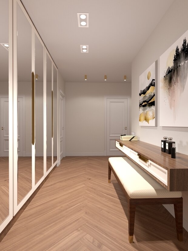 Фото из портфолио Квартира в бежевых оттенках – фотографии дизайна интерьеров на INMYROOM