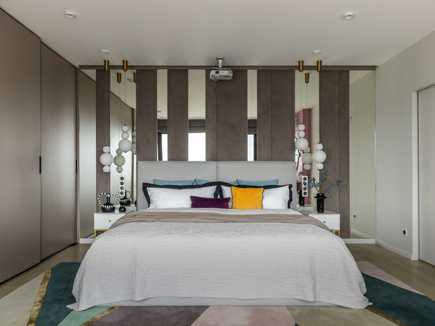 Фотография: Спальня в стиле Современный, Квартира, Проект недели, Самара, 4 и больше, Более 90 метров, Айгуль Султанова – фото на INMYROOM