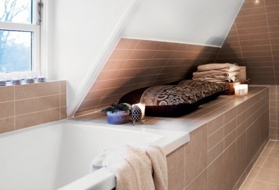 Фотография: Ванная в стиле Современный, Декор интерьера, Дом, Дизайн интерьера, Праздник, Цвет в интерьере, Белый, Новый Год, Черный, Серый – фото на INMYROOM