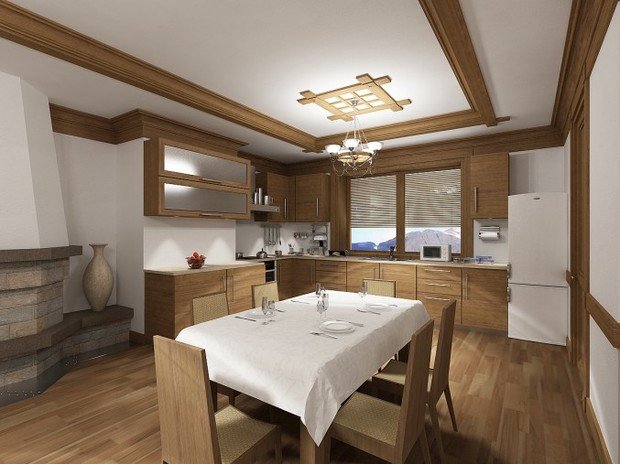 Фото из портфолио Шале в п.Красная Поляна, на г/к Роза Хутор – фотографии дизайна интерьеров на INMYROOM