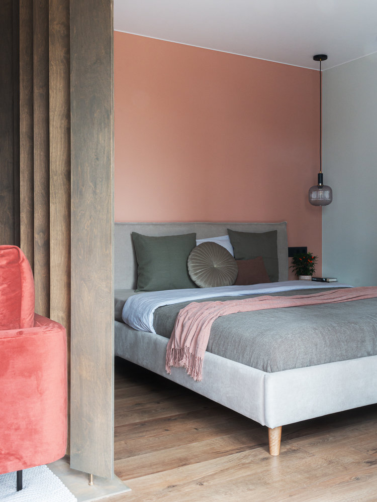 Фотография: Спальня в стиле Современный, Квартира, Студия, Проект дня, Минск, до 40 метров, Екатерина Никонович – фото на INMYROOM Фотография: Спальня в стиле Современный, Квартира, Студия, Проект дня, Минск, до 40 метров, Екатерина Никонович – фото на INMYROOM