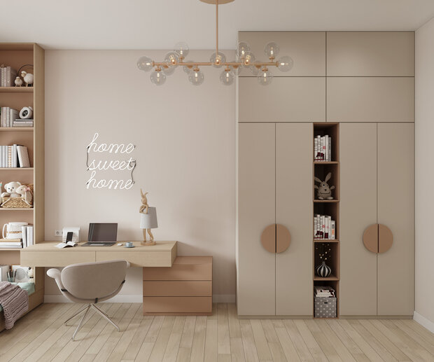 Фото из портфолио Проект квартиры для семьи с детьми – фотографии дизайна интерьеров на INMYROOM