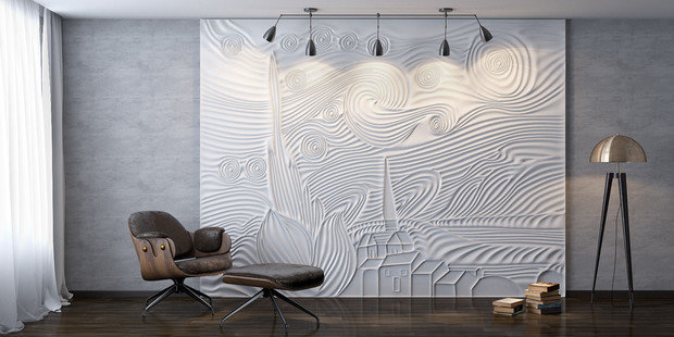 Фото из портфолио 3D панель "Звездная ночь" – фотографии дизайна интерьеров на INMYROOM