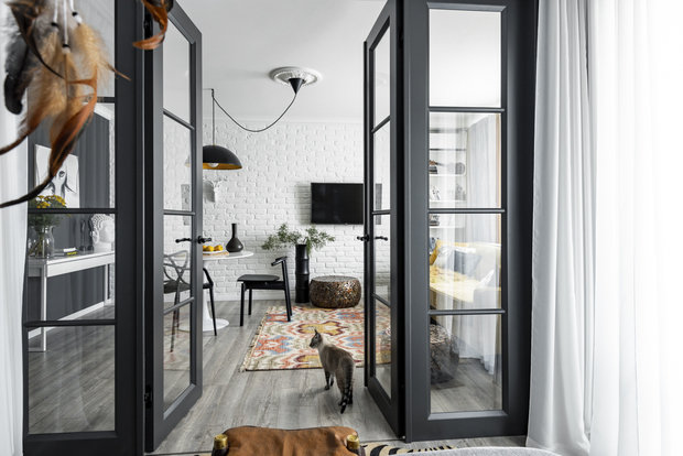 Фото из портфолио Квартира для молодой девушки   с элементами этники. – фотографии дизайна интерьеров на INMYROOM