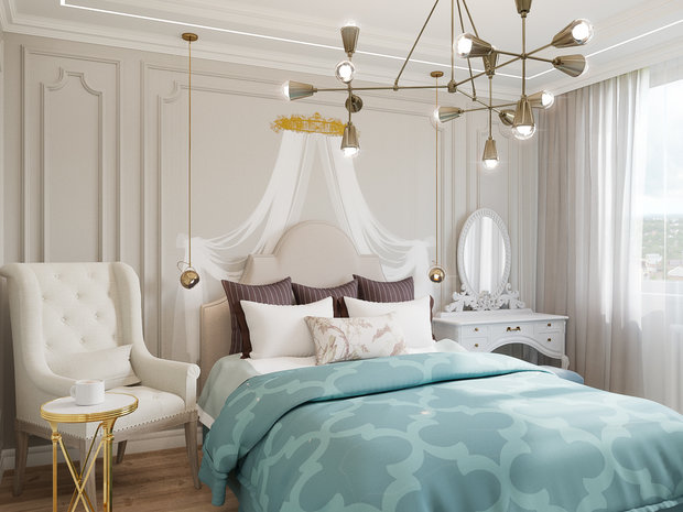 Фото из портфолио Невесомая классика – фотографии дизайна интерьеров на INMYROOM