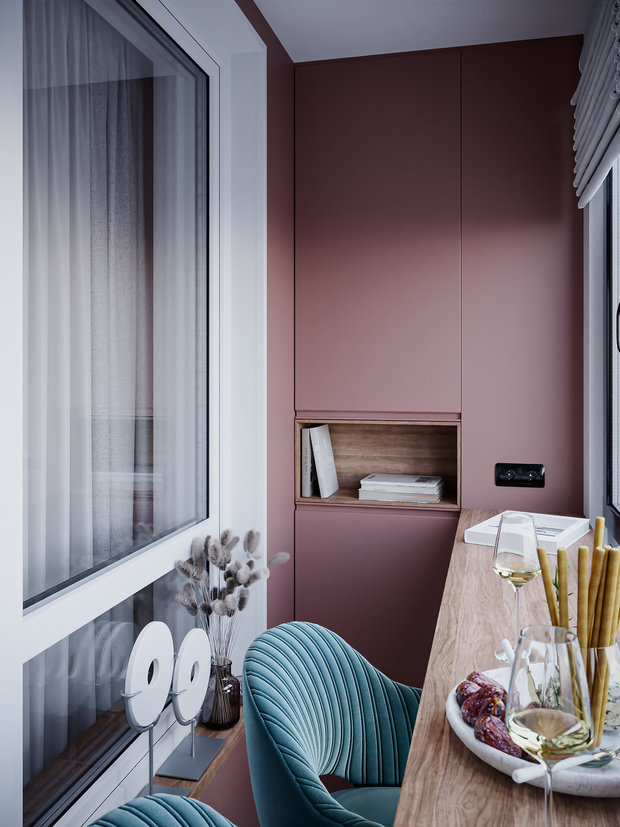 Фотография: Балкон в стиле Современный, Квартира, Проект недели, Санкт-Петербург, 3 комнаты, 60-90 метров, KS Interiors – фото на INMYROOM