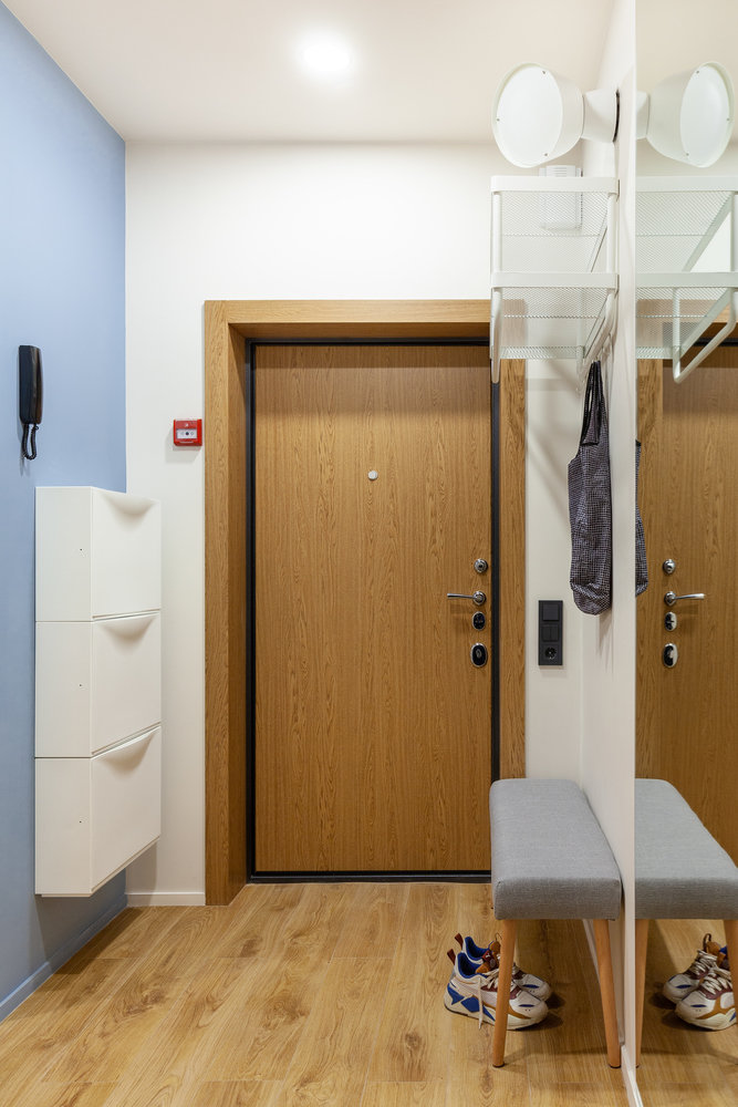 Фотография: Прихожая в стиле Современный, Квартира, Проект недели, Москва, 2 комнаты, 40-60 метров, КубКвадрат – фото на INMYROOM Фотография: Прихожая в стиле Современный, Квартира, Проект недели, Москва, 2 комнаты, 40-60 метров, КубКвадрат – фото на INMYROOM