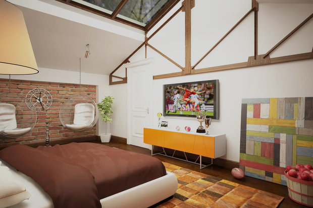 Фото из портфолио Загородный дом в поселке "Павлово", 1000 м2 – фотографии дизайна интерьеров на INMYROOM