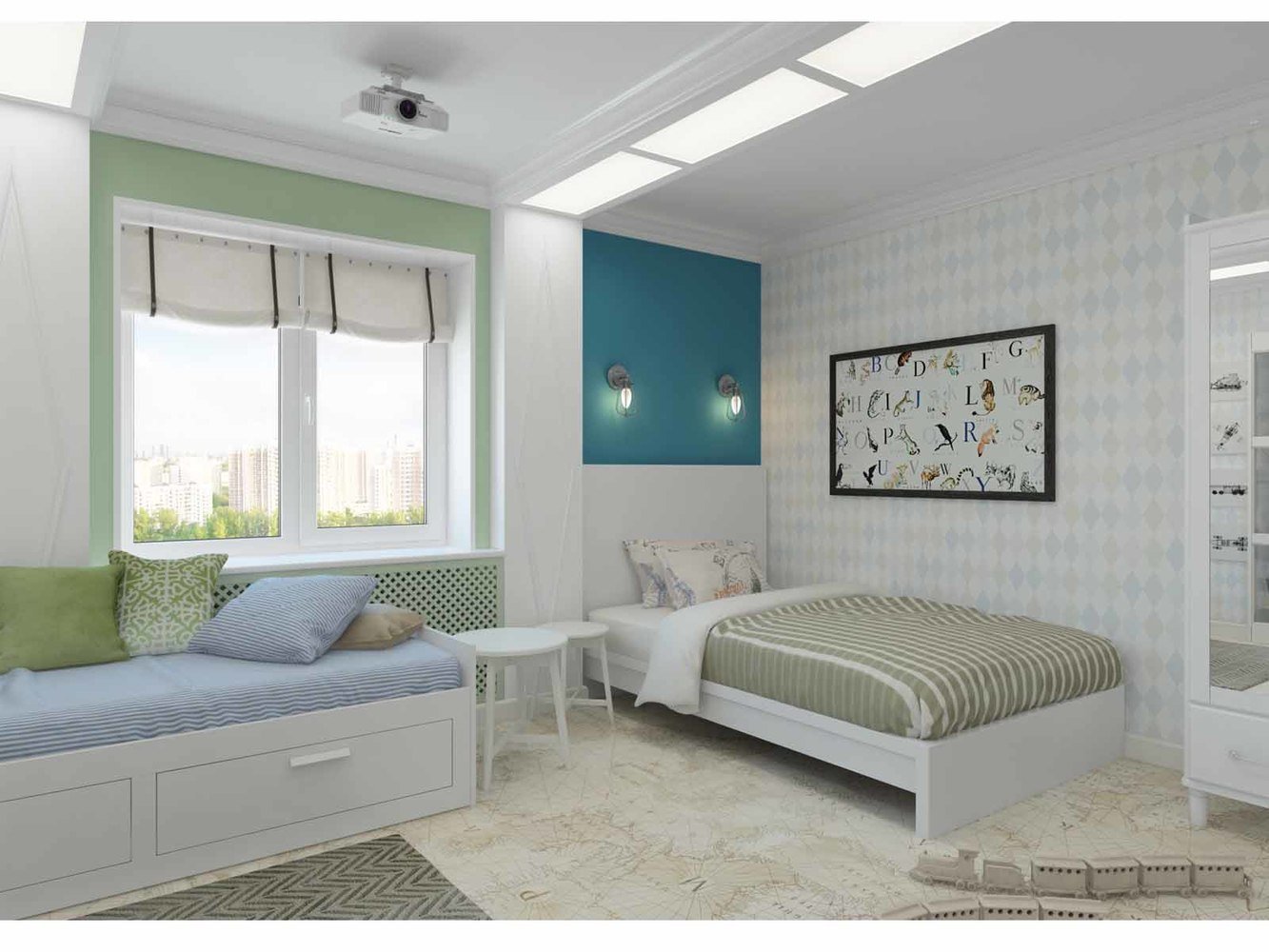 Фото из портфолио "Дотянуться до звезды". Проект квартиры 100 кв.м. – фотографии дизайна интерьеров на INMYROOM Фото из портфолио "Дотянуться до звезды". Проект квартиры 100 кв.м. – фотографии дизайна интерьеров на INMYROOM