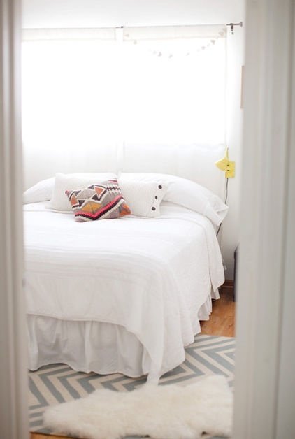 Фотография: Спальня в стиле Скандинавский, Малогабаритная квартира, Квартира, Дома и квартиры – фото на INMYROOM