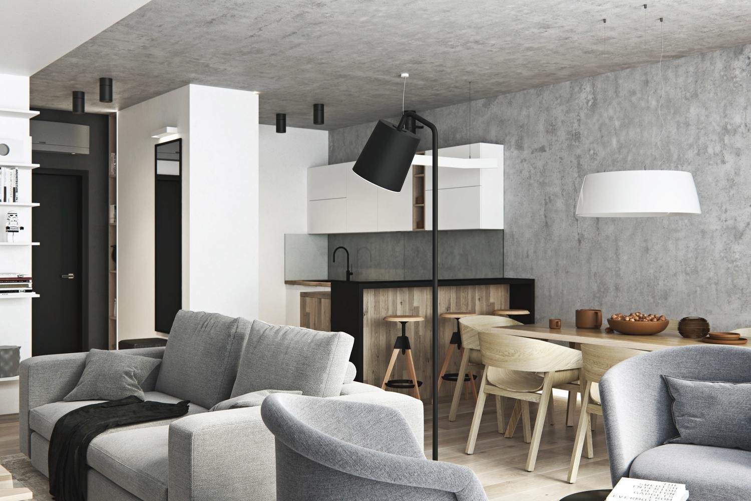 Фотография: Гостиная в стиле Современный, Квартира, Проект недели, Москва, Geometrium, Монолитный дом, 3 комнаты, Более 90 метров, ЖК «Лайнер» – фото на INMYROOM Фотография: Гостиная в стиле Современный, Квартира, Проект недели, Москва, Geometrium, Монолитный дом, 3 комнаты, Более 90 метров, ЖК «Лайнер» – фото на INMYROOM