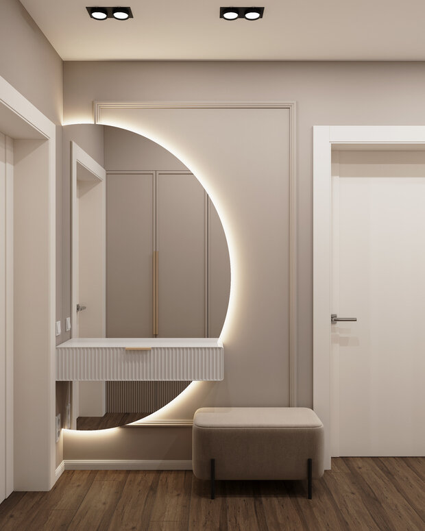 Фото из портфолио Проект квартиры для семьи с детьми – фотографии дизайна интерьеров на INMYROOM