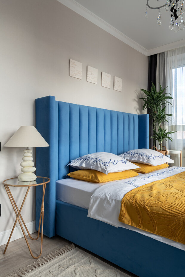 Фотография: Спальня в стиле Скандинавский, Современный, Эклектика, Квартира, Проект недели, Москва, 3 комнаты, 60-90 метров, Татьяна Архипова – фото на INMYROOM