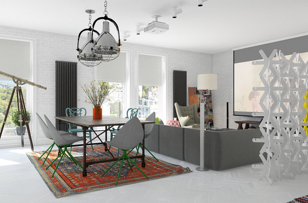 Фотография: Кухня и столовая в стиле Лофт, Декор интерьера, Квартира, BoConcept, Eichholtz, Дома и квартиры, IKEA, Проект недели – фото на INMYROOM