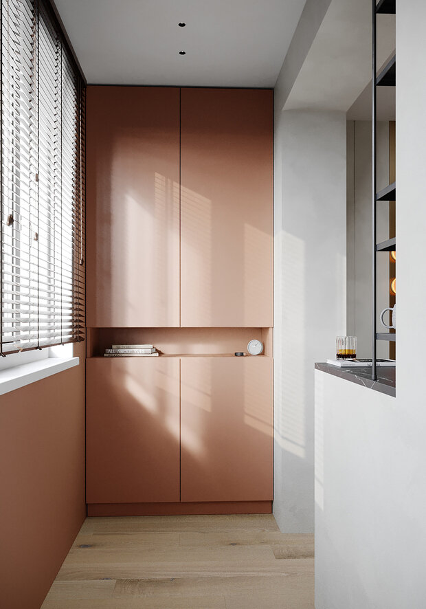 Фотография: Балкон в стиле Современный, Минимализм, Квартира, Проект недели, Москва, 3 комнаты, 60-90 метров, Buro DA, Анастасия Калинина, Дарья Митина – фото на INMYROOM