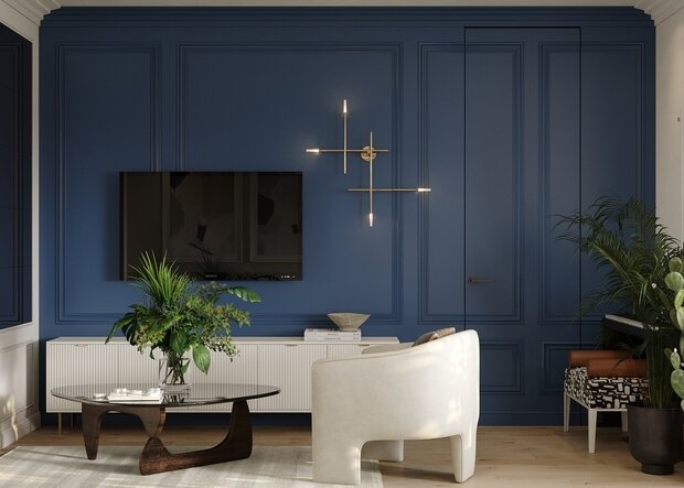 Фотография: Гостиная в стиле Современный, Квартира, Проект дня, Москва, Монолитный дом, 2 комнаты, 40-60 метров, Project P, Анастасия Петухова – фото на INMYROOM