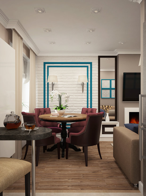 Фото из портфолио Переделка хрущевки – фотографии дизайна интерьеров на INMYROOM