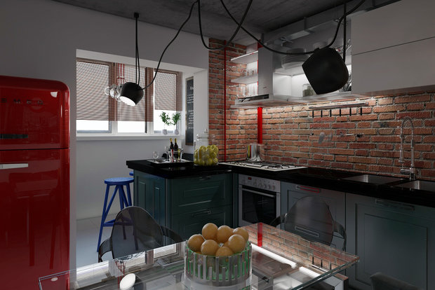 Фотография: Кухня и столовая в стиле Лофт, Советы, Гид, как оформить кухонный фартук, энциклопедия_отделка – фото на INMYROOM