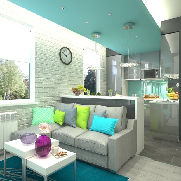 Фото из портфолио Квартира 30 квадратных метров в Сочи – фотографии дизайна интерьеров на INMYROOM