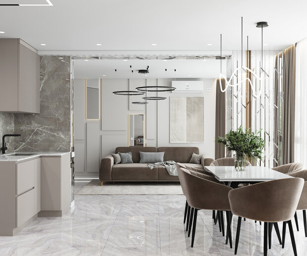 Фото из портфолио Гостиная с интересными решениями – фотографии дизайна интерьеров на INMYROOM