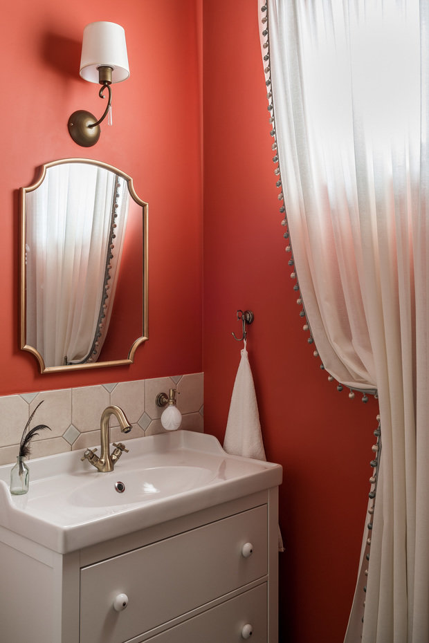 Фотография: Ванная в стиле Прованс и Кантри, Классический, Современный, Дом, Проект недели, Дом и дача, Таруса, 4 и больше, 60-90 метров, Евгения Лебедева – фото на INMYROOM