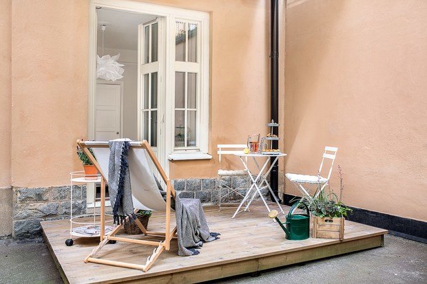 Фото из портфолио Квартира с ПАТИО в Стокгольме – фотографии дизайна интерьеров на INMYROOM