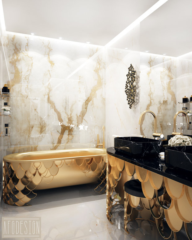 Фото из портфолио Элегантная роскошь - санузлы – фотографии дизайна интерьеров на INMYROOM