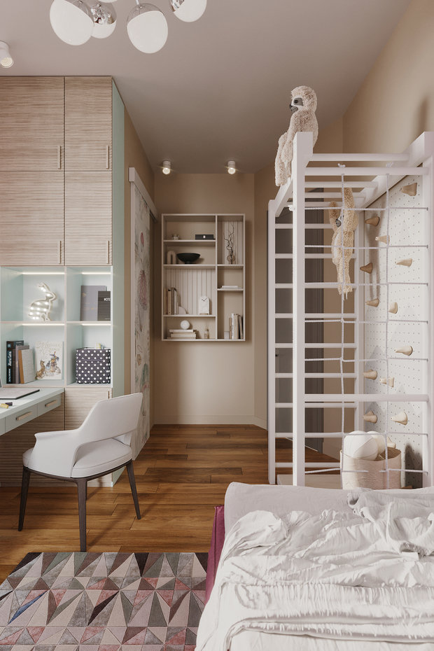 Фотография: Детская в стиле Современный, Эклектика, Квартира, Проект недели, Москва, Алена Власова, 4 и больше, Более 90 метров – фото на INMYROOM
