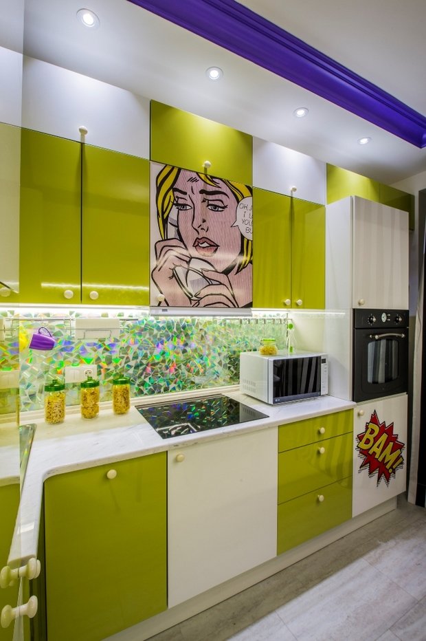 Фото из портфолио Кухня в стиле поп-арт – фотографии дизайна интерьеров на INMYROOM