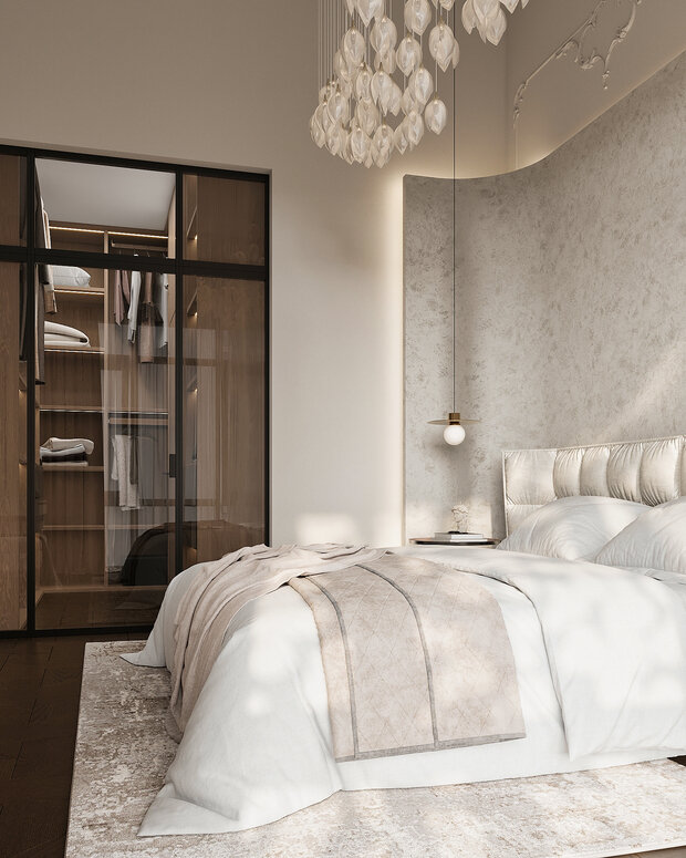 Фото из портфолио Дизайн интерьера квартиры в ЖК «Alpen (Альпен)» в стиле современная классика – фотографии дизайна интерьеров на INMYROOM