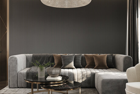 Дизайн интерьера квартиры в ЖК «Level Бауманская» в стиле ар-деко