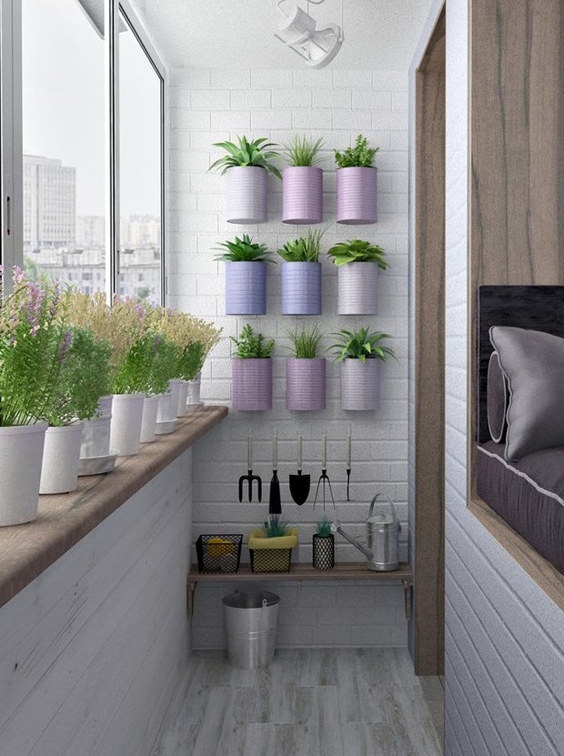 Фотография: Балкон в стиле Современный, Лофт, Эклектика, Квартира, Минимализм, Проект недели, Санкт-Петербург, Панельный дом, 3 комнаты, 60-90 метров, A&O INTERIOR DESIGN – фото на INMYROOM