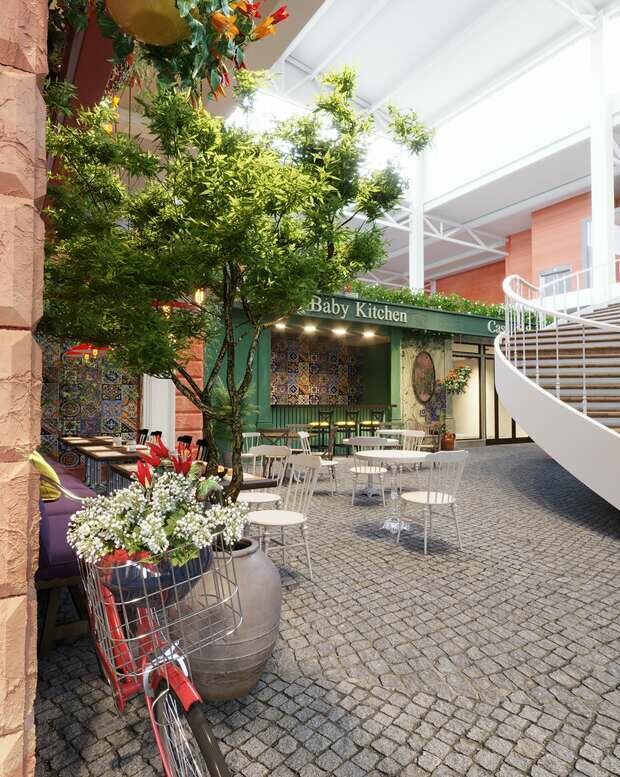 Фото из портфолио Gastromarket New Riga Outlet – фотографии дизайна интерьеров на INMYROOM