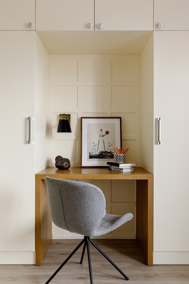 Фотография: Кабинет в стиле Скандинавский, Современный, Квартира, Проект недели, Москва, Инна Величко, 3 комнаты, 60-90 метров – фото на INMYROOM