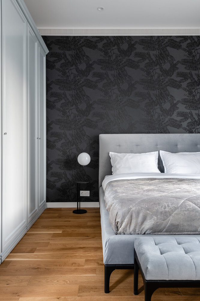 Фотография: Спальня в стиле Современный, Квартира, Проект недели, Москва, 3 комнаты, 60-90 метров, Андрей Байков, Наталья Самохина – фото на INMYROOM Фотография: Спальня в стиле Современный, Квартира, Проект недели, Москва, 3 комнаты, 60-90 метров, Андрей Байков, Наталья Самохина – фото на INMYROOM