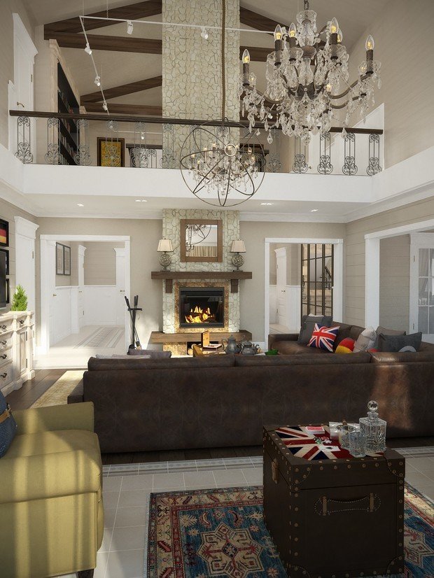 Фотография: Гостиная в стиле Прованс и Кантри, Классический, Дом, Советы, Дача, оксана евдокимова, мм-2 – фото на INMYROOM