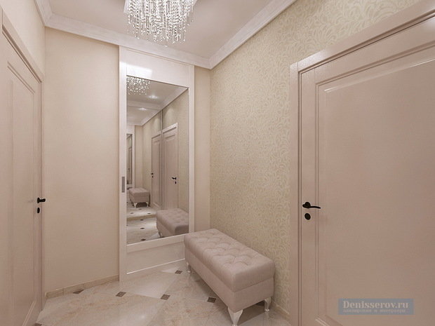 Фото из портфолио Однокомнатная квартира 45 кв. м в классическом стиле для мамы – фотографии дизайна интерьеров на INMYROOM