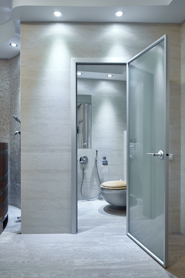 Фото из портфолио Матовые двери AIR в зоне SPA частного коттеджа – фотографии дизайна интерьеров на INMYROOM