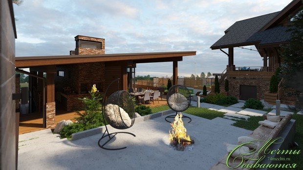 Фото из портфолио Загородная усадьба "Горный воздух" – фотографии дизайна интерьеров на INMYROOM