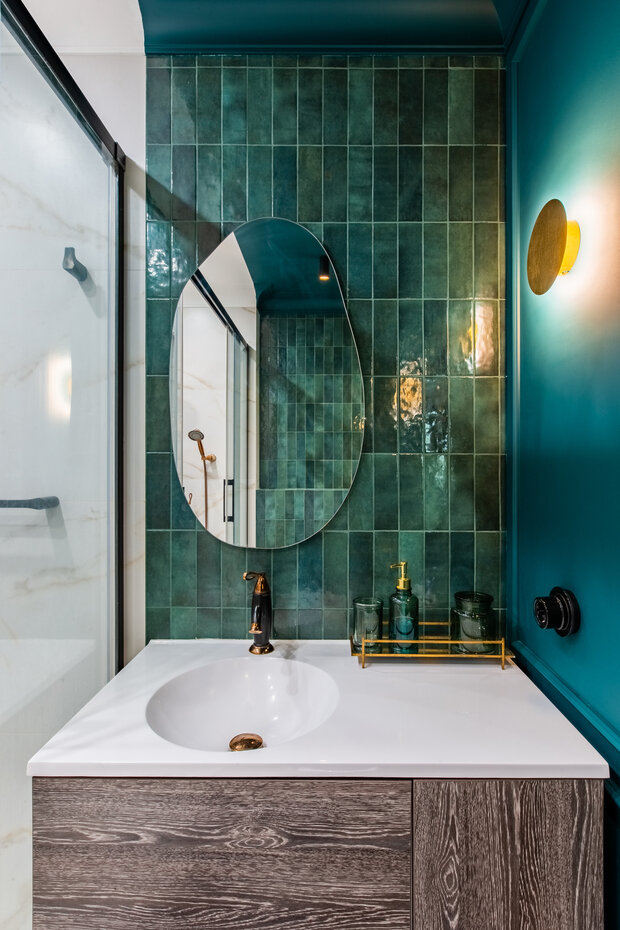 Фотография: Ванная в стиле Современный, Эклектика, Проект дня, Таунхаус, Кирпичный дом, 3 комнаты, Более 90 метров, современный с элементами лофта, Оренбург, Евгения Черепанова – фото на INMYROOM