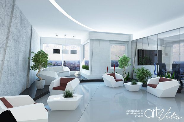 Фото из портфолио Офисное пространство "open space" – фотографии дизайна интерьеров на InMyRoom.ru