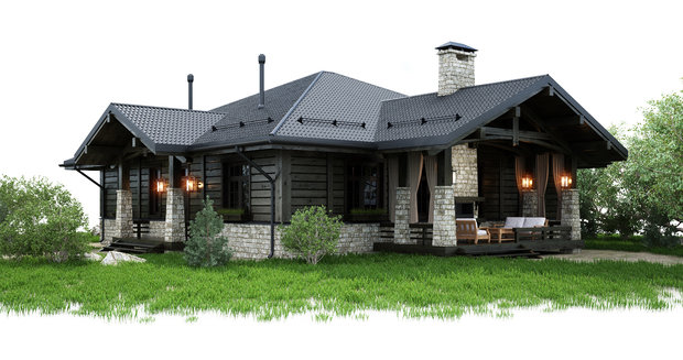 Фото из портфолио Home in the Woods дома – фотографии дизайна интерьеров на INMYROOM