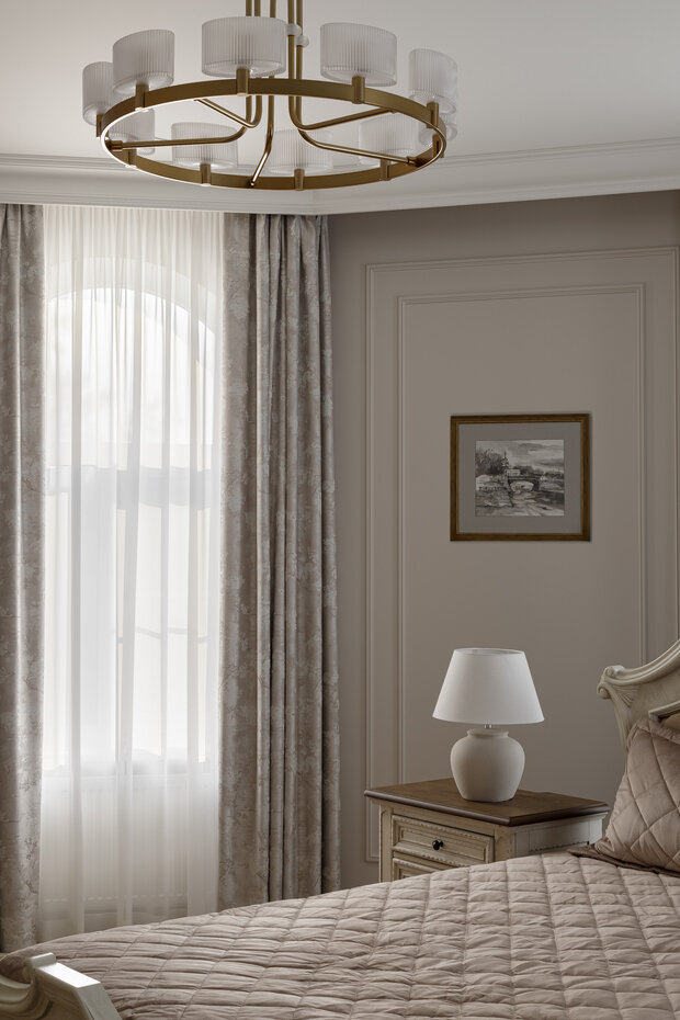 Фотография: Спальня в стиле Классический, Современный, Дом, Проект дня, Дом и дача, Краснодар, Кирпичный дом, 4 и больше, Более 90 метров, Татьяна Черкашина – фото на INMYROOM